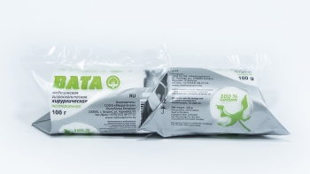 Вата хирургическая нестерильная в рулонах 100 г  